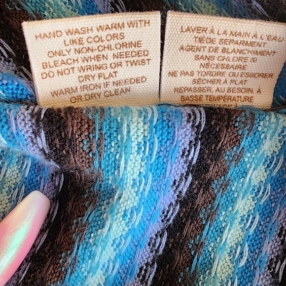 Free People Women's Blue and black striped shirt size S. - Picture 6 of 7